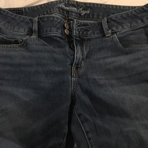 American Eagle Artist Crop Capri Jeans Size 14
